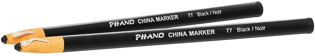 Marcador Dixon Cera Chinamarker Phano Usa Negro C/12Pz