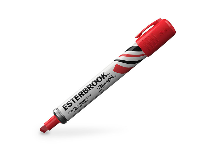 Marcador Sharpie Esterbrook Permanente Rojo 