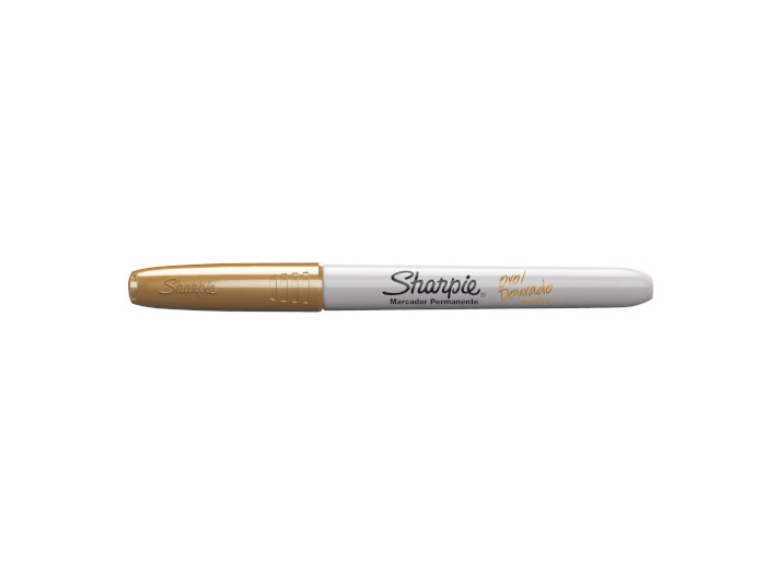 Marcador Sharpie Fino Metalico Dorado 