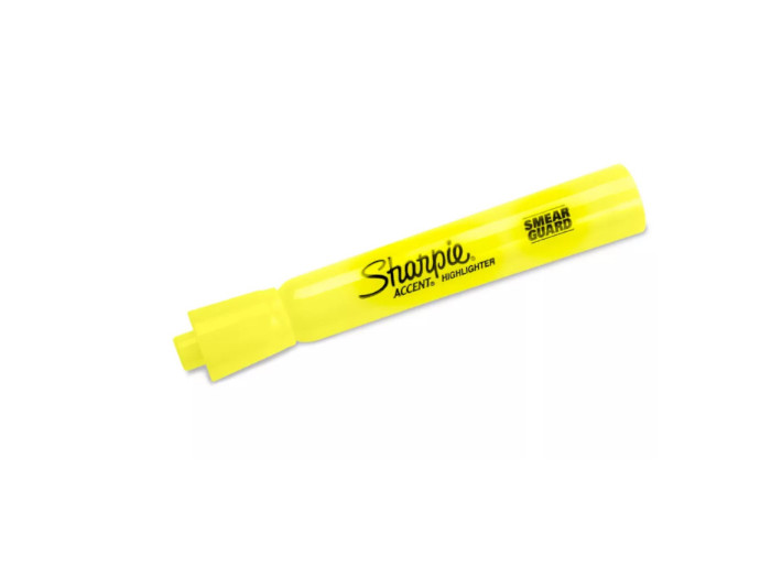 Marcador Sharpie Accent Fluorescente Amarillo