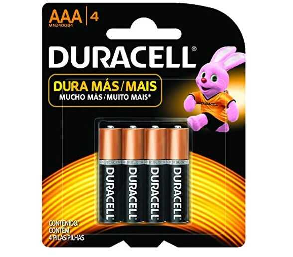 Bateria Duracell Alcalina "Aaa" C/4Pz