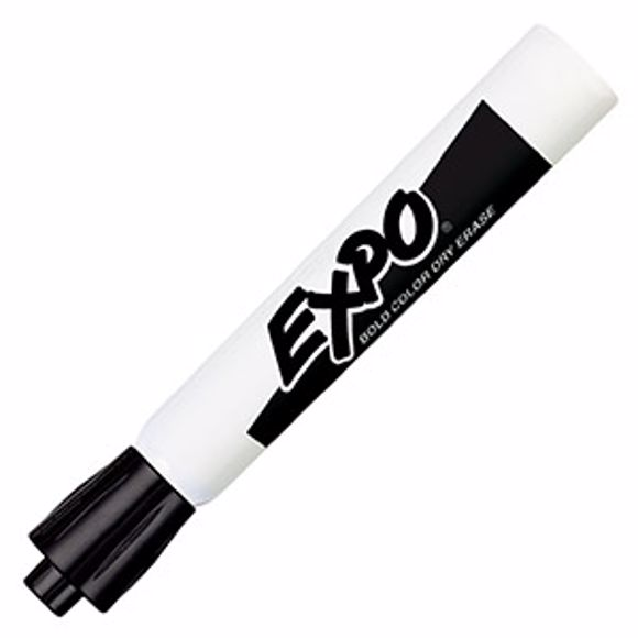 Marcador Expo Para Pizarron Cincel Negro 