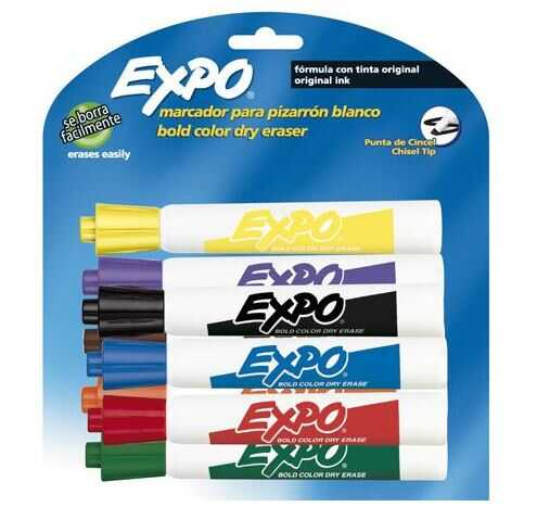 Marcador Expo Para Pizarron Surtido C/8Pz
