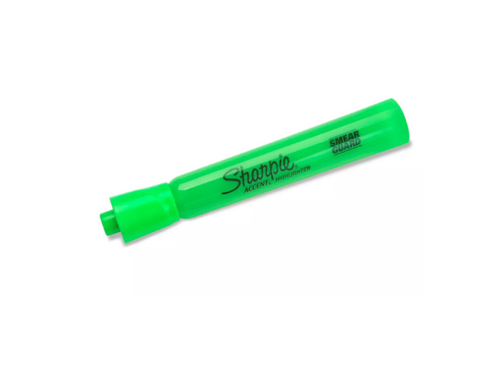 Marcador Sharpie Accent Fluorescente Verde
