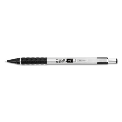 Lapicero Zebra M301. 5Mm Negro/Cromo