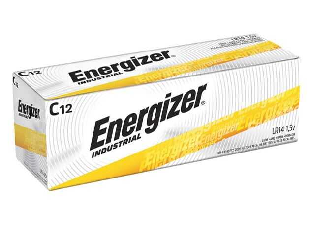 Bateria Energizer Industrial Alcalina "C" C/12Pz