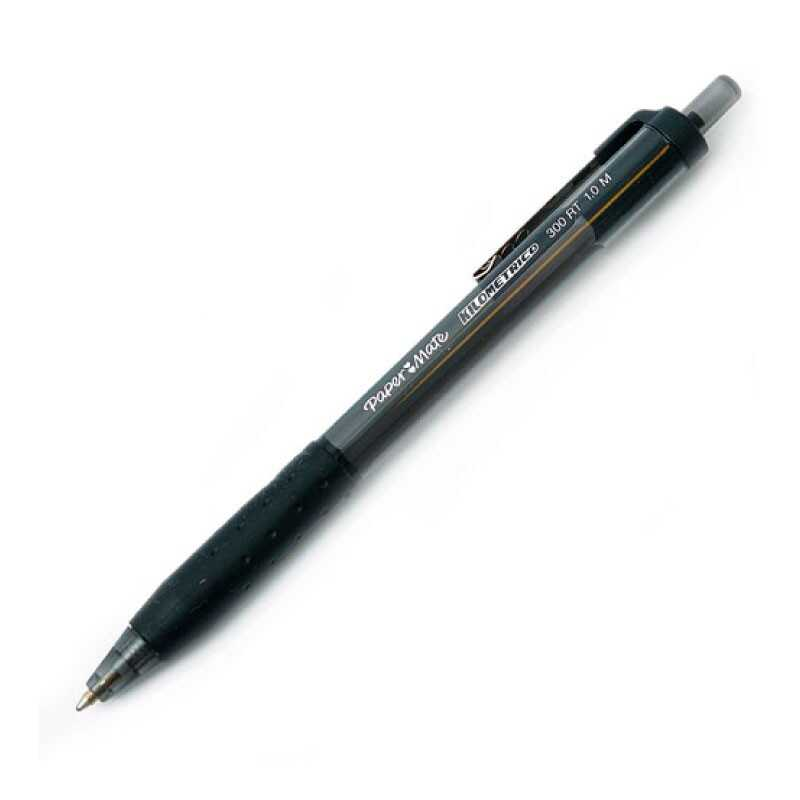 Pluma Papermate Kilometrico Retractil 300Rt Punto Medio Negro