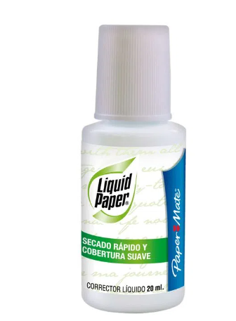 Corrector Liquido De Brocha 20 Ml Papermate