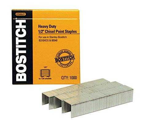 Grapa Bostitch Uso Pesado 1/2" P/80 Hojas C/1000Pz