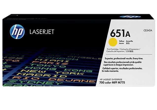 Toner Hp 651A Amarillo