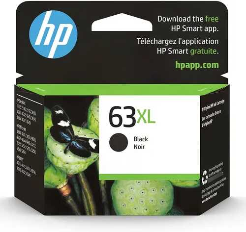 Cartucho De Tinta Hp Inkjet 63Xl Negro 480Pg