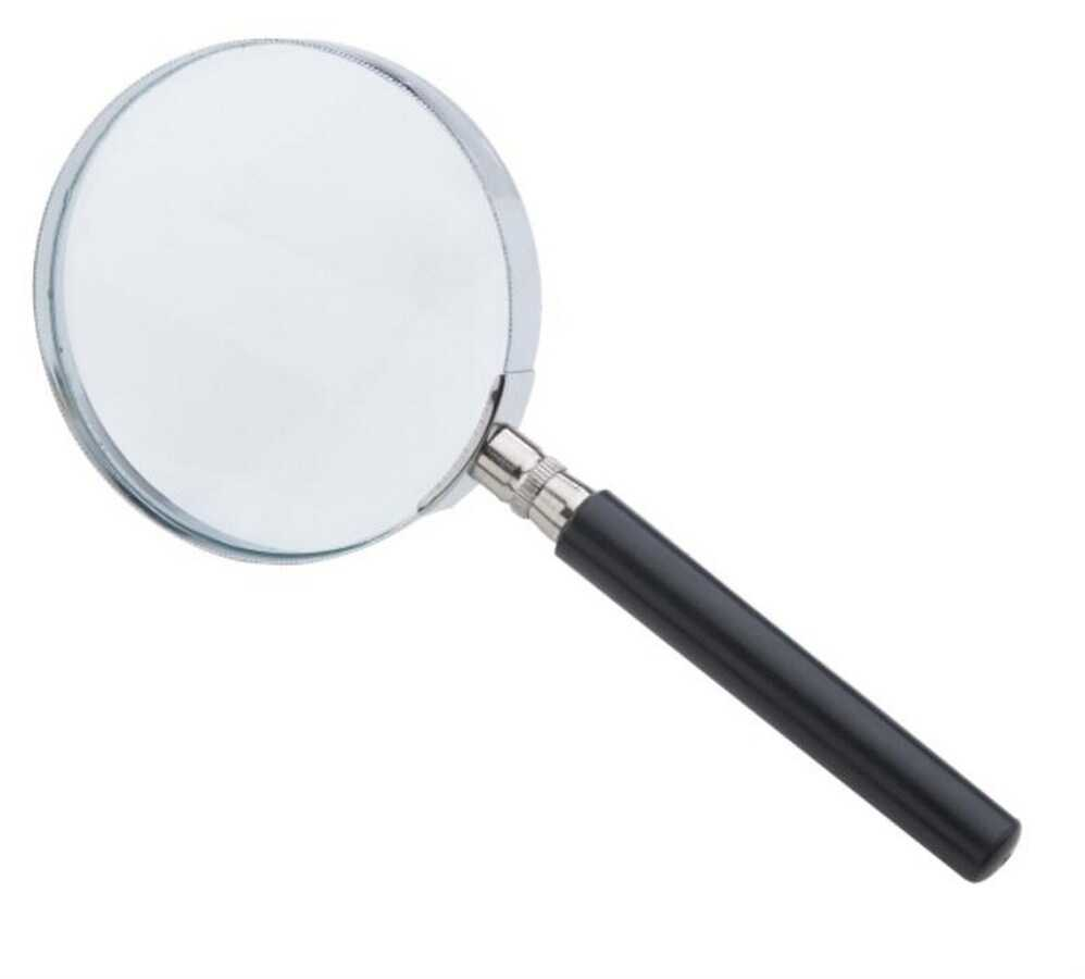 Lupa Barrilito C/Aro Metalico Mango Plastico 9Cm