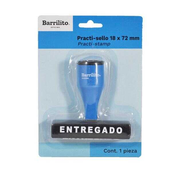 Practi Sello Barrilito "Entregado" En Blister 
