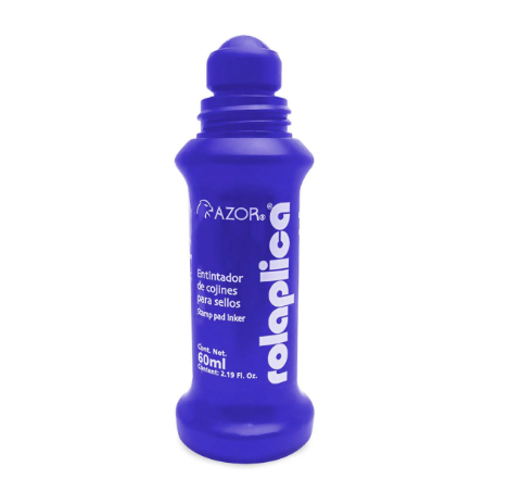 Tinta Para Cojin Azor Rolaplica 60Cc Azul