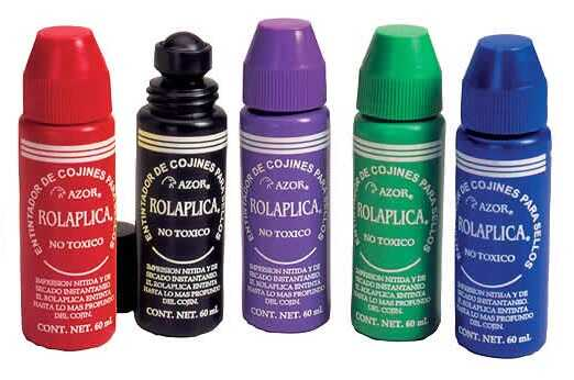 Tinta Para Cojin Azor Rolaplica 60Cc Azul