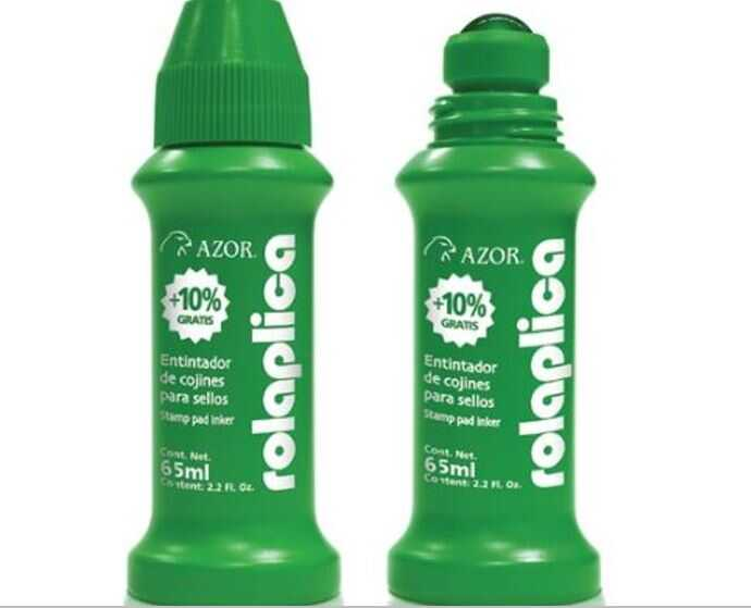 Tinta Para Cojin Azor Rolaplica 60Cc Verde