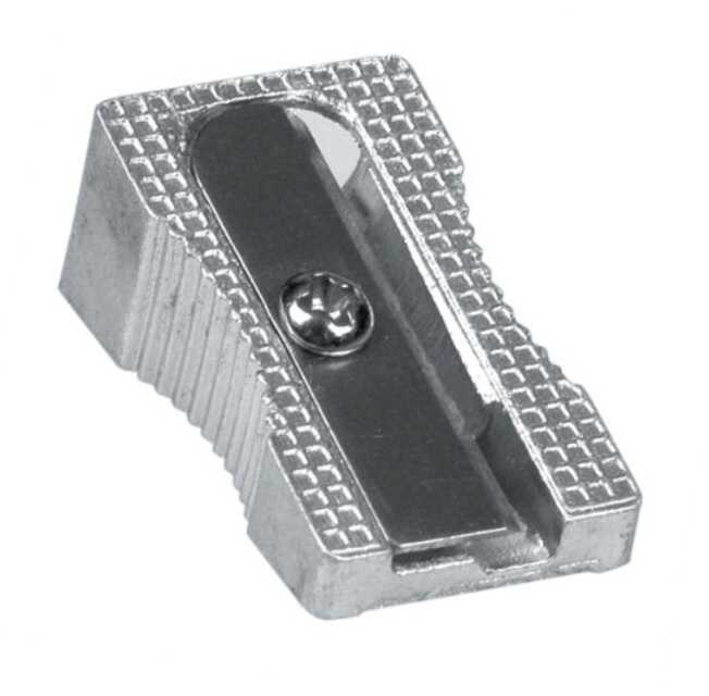 Sacapuntas Barrilito Metal Rectangular Aluminio 