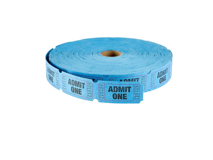 Ticket Roll Single Blue