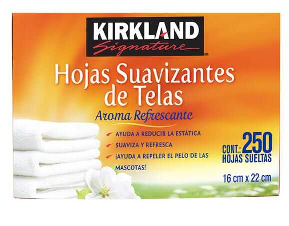 Toallas Kirkland Para Secadora C/250 Hojas