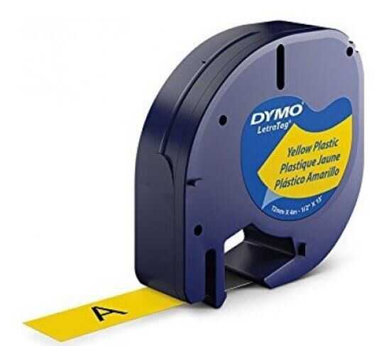 Cinta Para Rotulador Dymo Letratag Amarillo Hyper