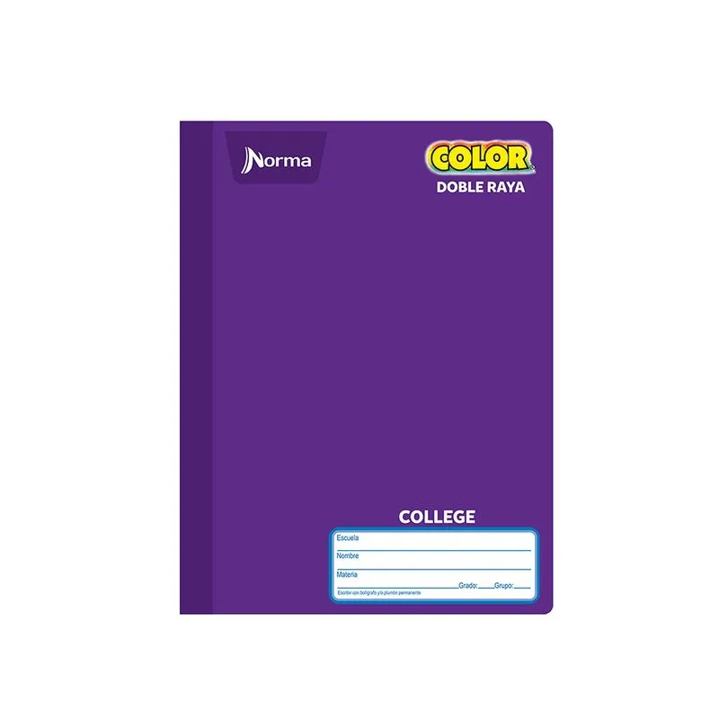 Cuaderno College Norma Cosido Dobleraya 581286 100 Hojas
