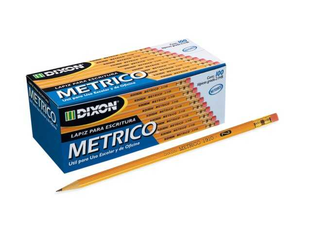 Lapiz Dixon Metrico #2 Hexagonal Granel C/100