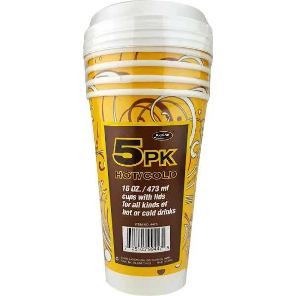Vaso Axxion Carton Termico 16Oz C/50Pz