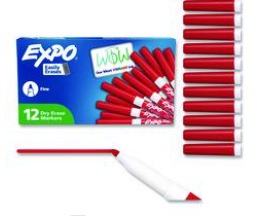 Marcador Expo Para Pizarron Punto Fino Rojo