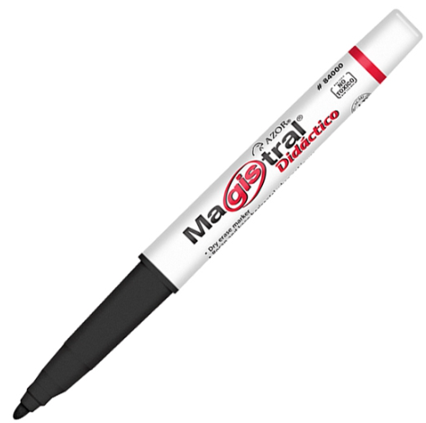 Marcador Magistral Didáctico Para Pizarrón Punta Fino Negro