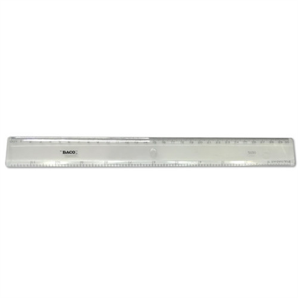 Regla Baco Plástico Transparente 30Cm/12"