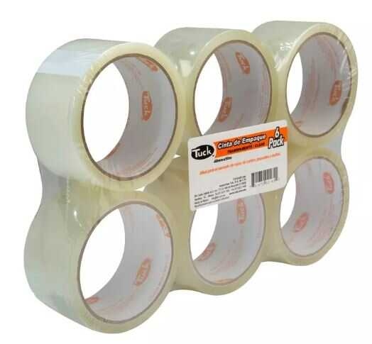 Cinta Adhesiva De Empaque Tuk 182 Transparente (2") 48Mmx50M