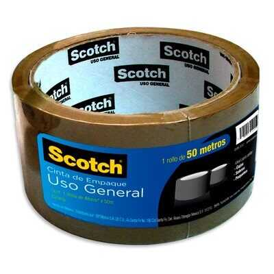 Cinta Adhesiva De Empaque Scotch Canela 48Mm X 50Mt