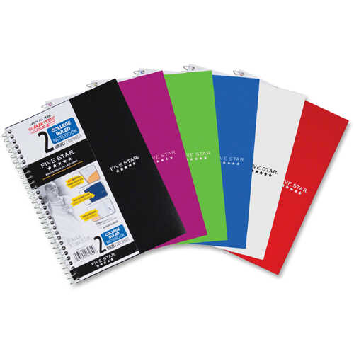 Cuaderno College Fivestar Espiral Raya 2 Divisiones 9.5X6" 100 Hojas