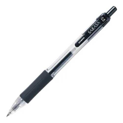 Pluma Sarasa Gel Retractil 0.5 Mm Negro