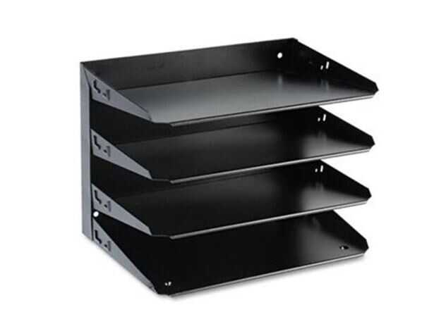 Papelera Industries Metal Modular 4 Niveles T/C Mmf Negro