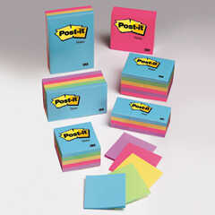 Notas Papel C/Adhesivo Post-It 1.5X2" C/12 Blocks 4 Colores Surtidos