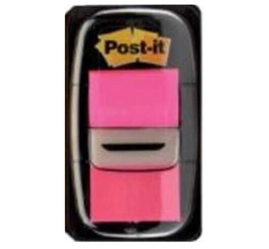 Banderitas C/Adhesivo Post-It Plastico 1" Rosa Brillante 50 Hojas
