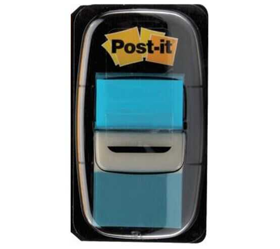 Banderitas C/Adhesivo Post-It Plastico 1" Azul Brillante 50 Hojas