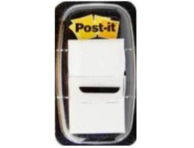 Banderitas C/Adhesivo Post-It Plastico 1" Blanco 50 Hojas