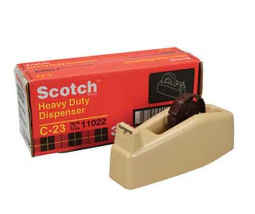 Despachador Scotch Para Rollo Grande Beige 