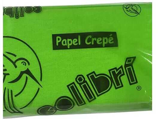 Papel Crepe Colibri Verde Limon C/10Pz