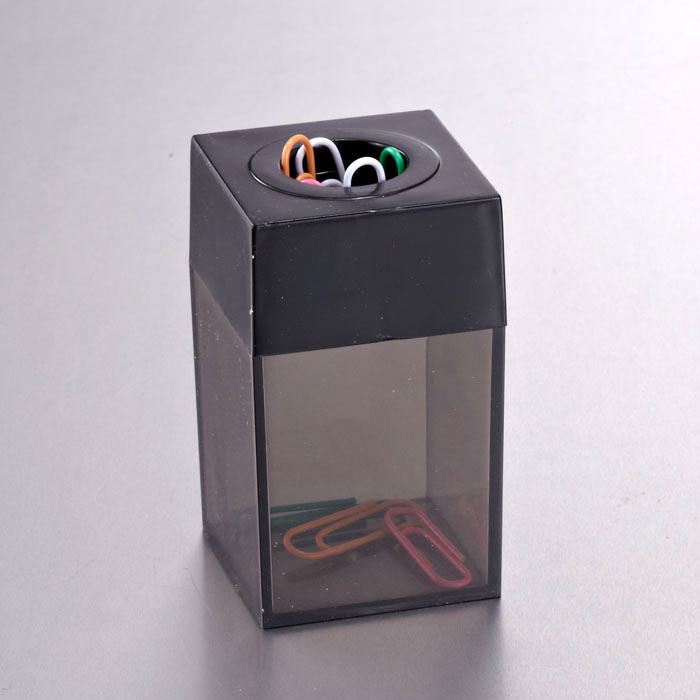 Portaclips Oic Plastico C/Iman Negro/Humo 