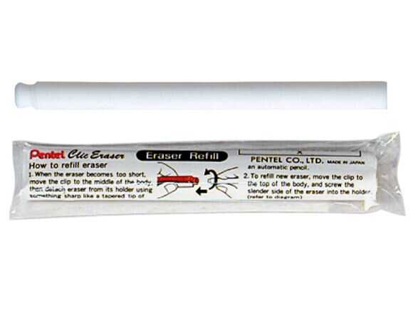Borrador Repuesto Pentel Goma Blanco C/2Pz