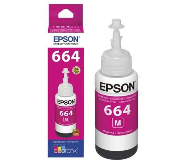 Botella Tinta Epson 664 Magenta L200 L220 L310