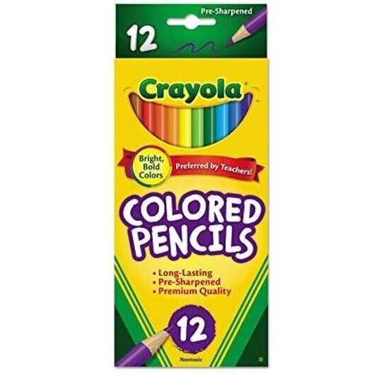 Lapices Crayola Colores Largos Surtido C/12Pz