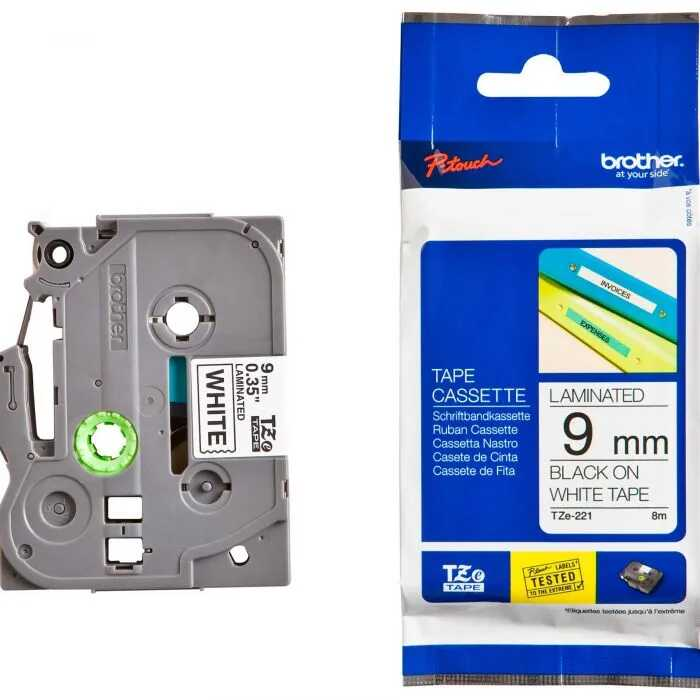 Cinta Brother Para Rotulador 3/8" Tz Blanco