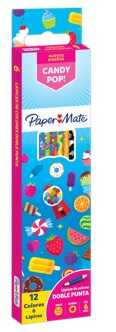 Lapiz De Colores C/6 Doble Punta Paper Mate