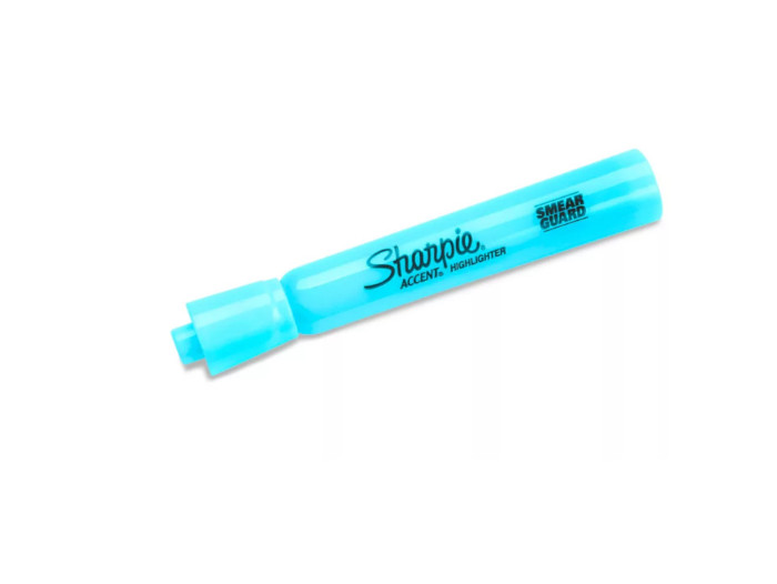 Marcador Sharpie Accent Fluorescente San Azul 