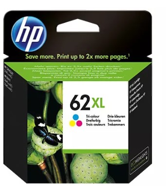 Cartucho De Tinta Hp 62Xl Alto Rendimiento Tricolor