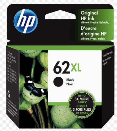 Cartucho De Tinta Hp 62Xl Alto Rendimiento Negro